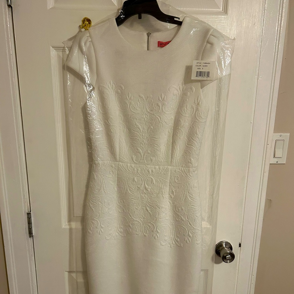 Betsey Johnson white wiggle dress